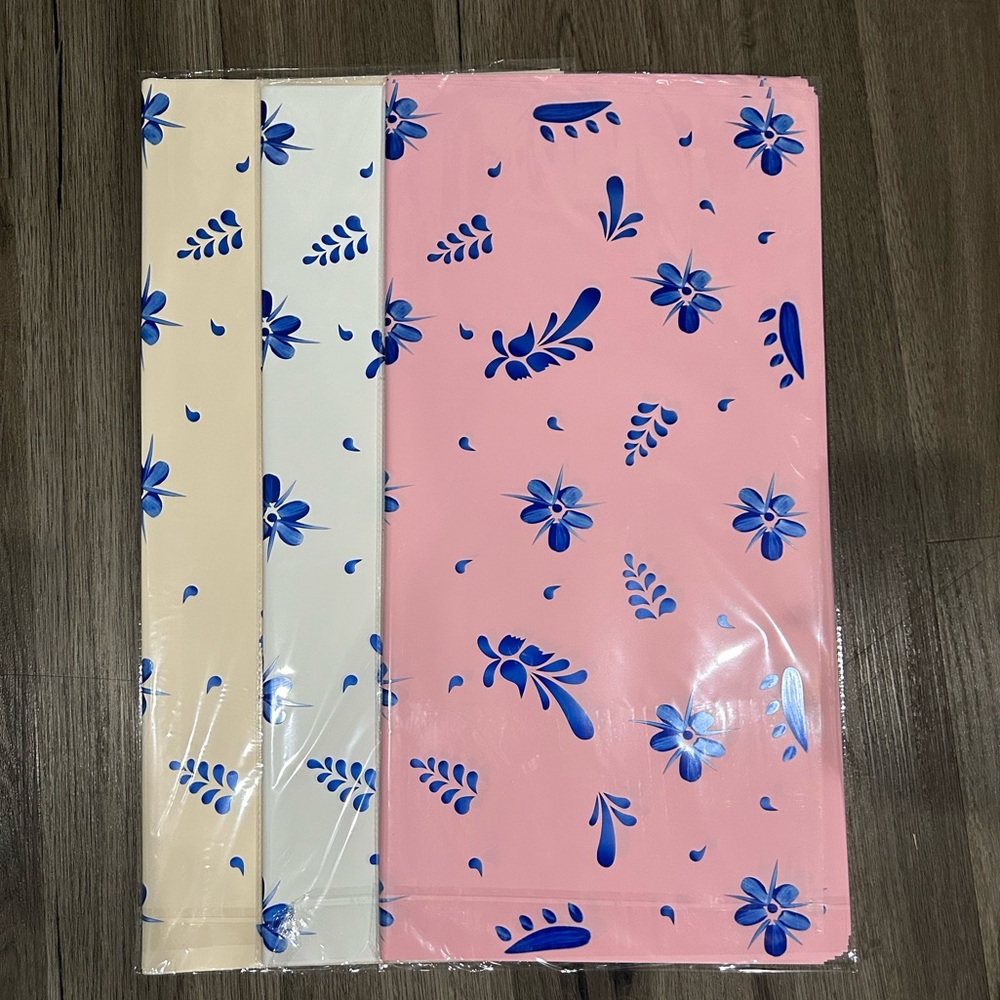 Barro Style Korean Flower Wrapping paper - PINK